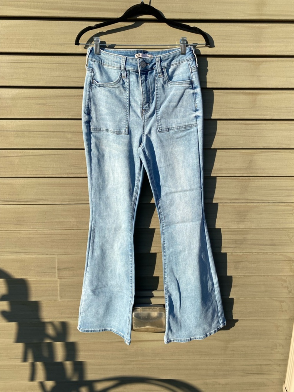 SO Light Blue Women’s high rise Flare Jeans
